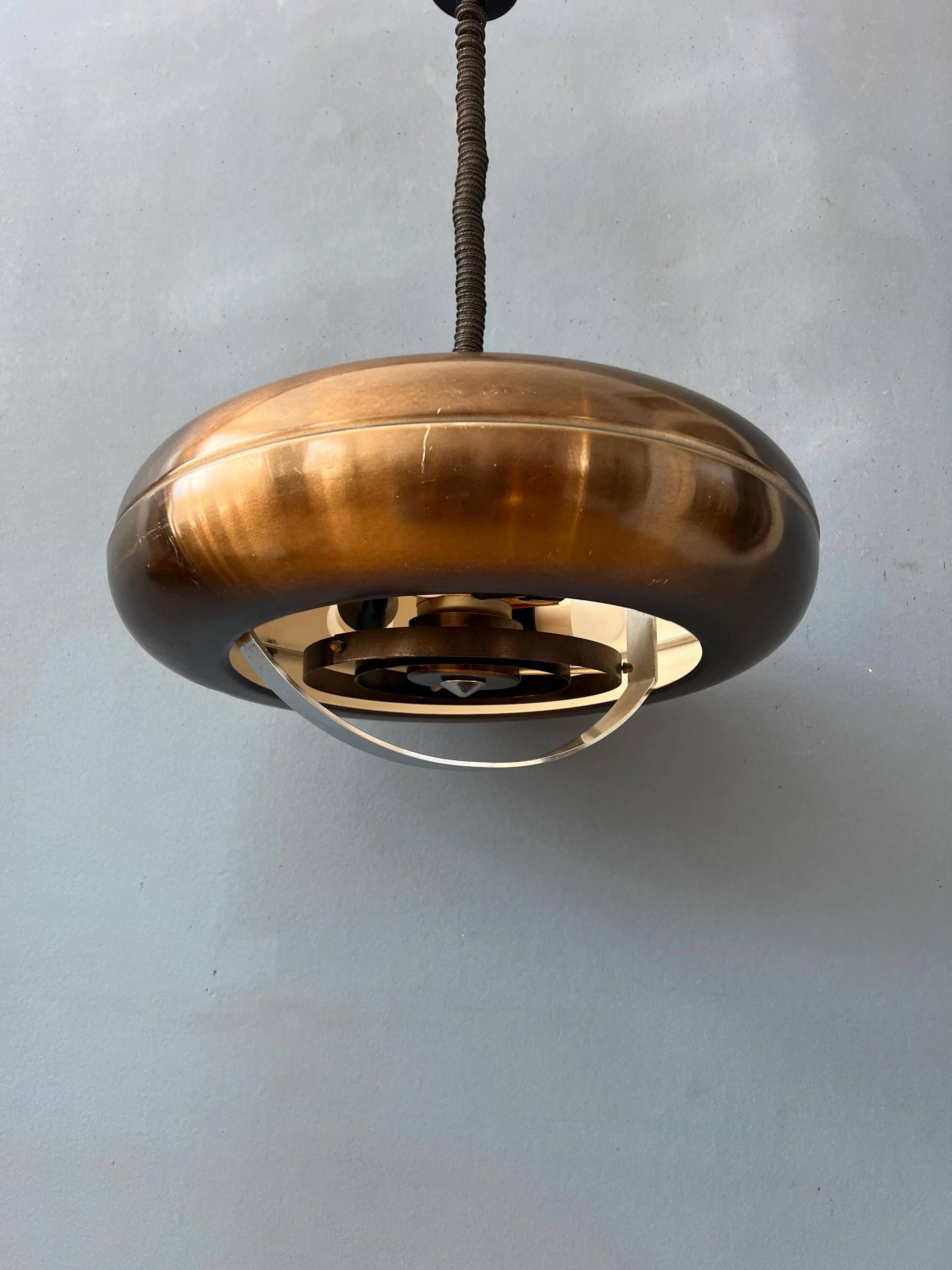 Suspension UFO vintage copper colour
