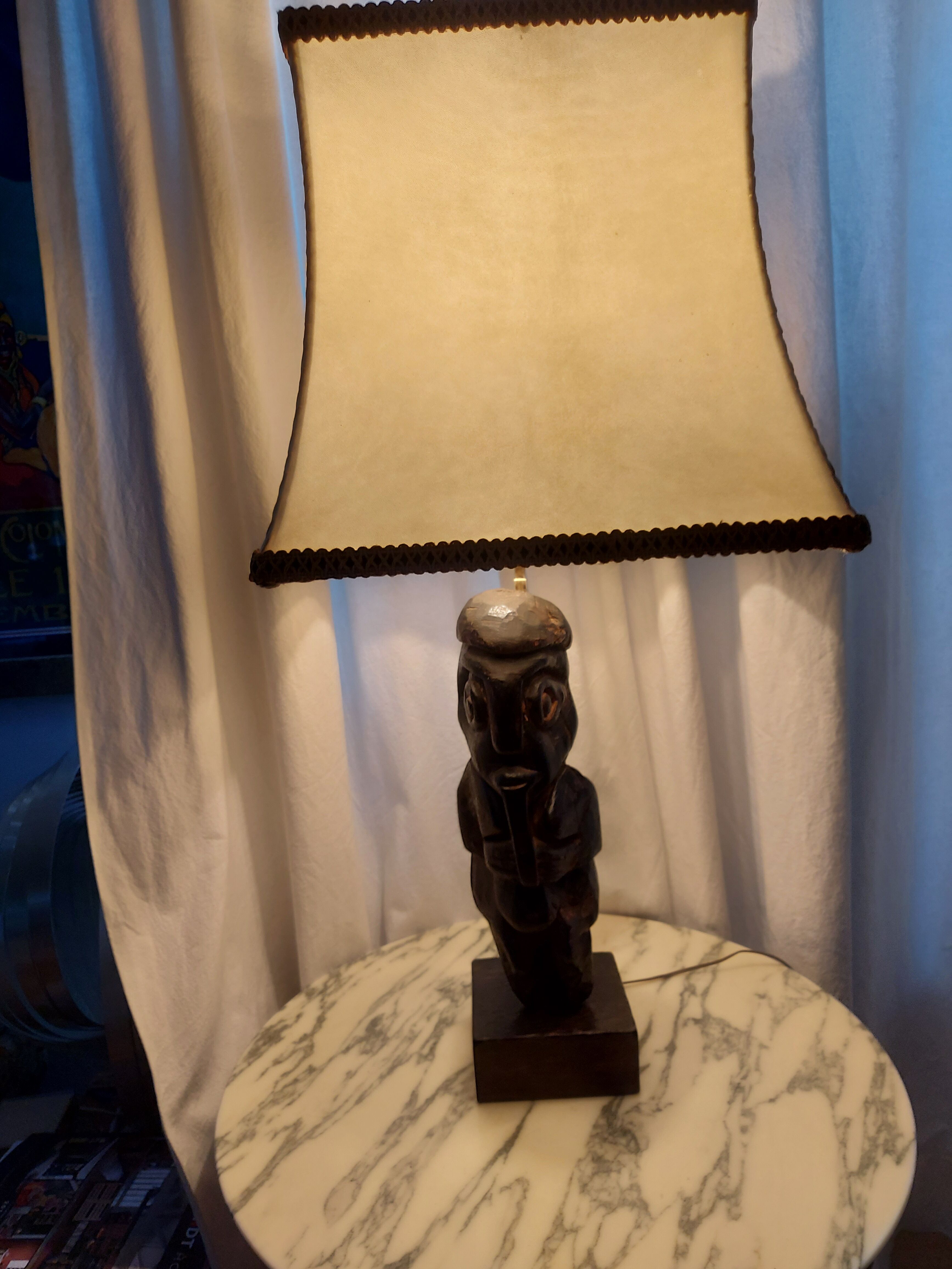 Vintage ethnic lamp of the 50's years