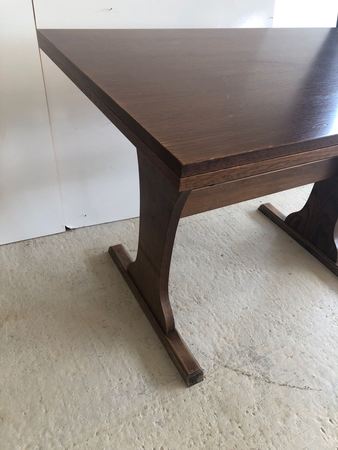 Table bistrot Vintage en bois avec rallonge