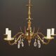 Brass chandelier, Danish design, 1960s, production: Denmark