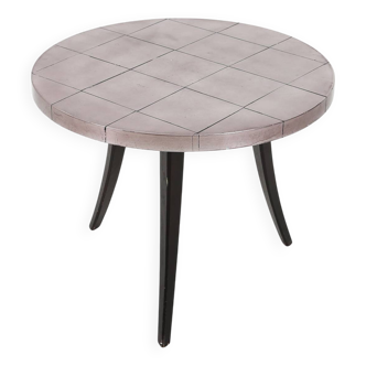 Table basse tripode vintage française des années 80