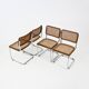 Ensemble de 4 chaises de salle à manger Style B32 de Marcel Breuer