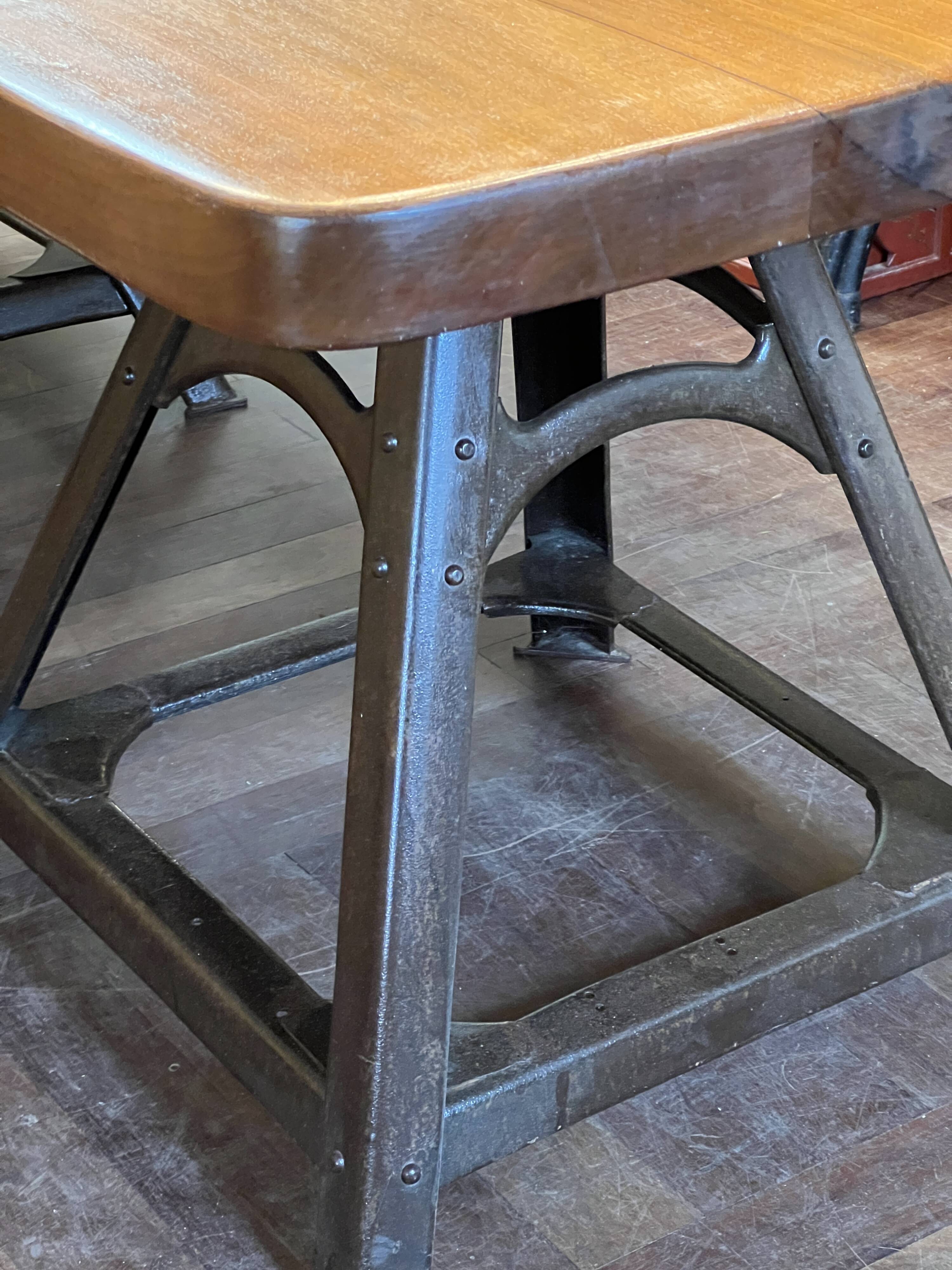 Large table with industrial legs