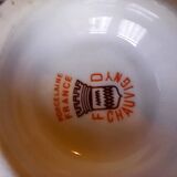 Lot 6 petits mazagrans porcelaine FD Chauvigny