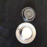 Crystal and silver metalding butter