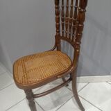 Rare suite of 8 chairs bistrot salon Fischel 1890