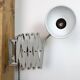 Grey Industrial Cast Iron Wall Light from Elektrosvit, 1960s
