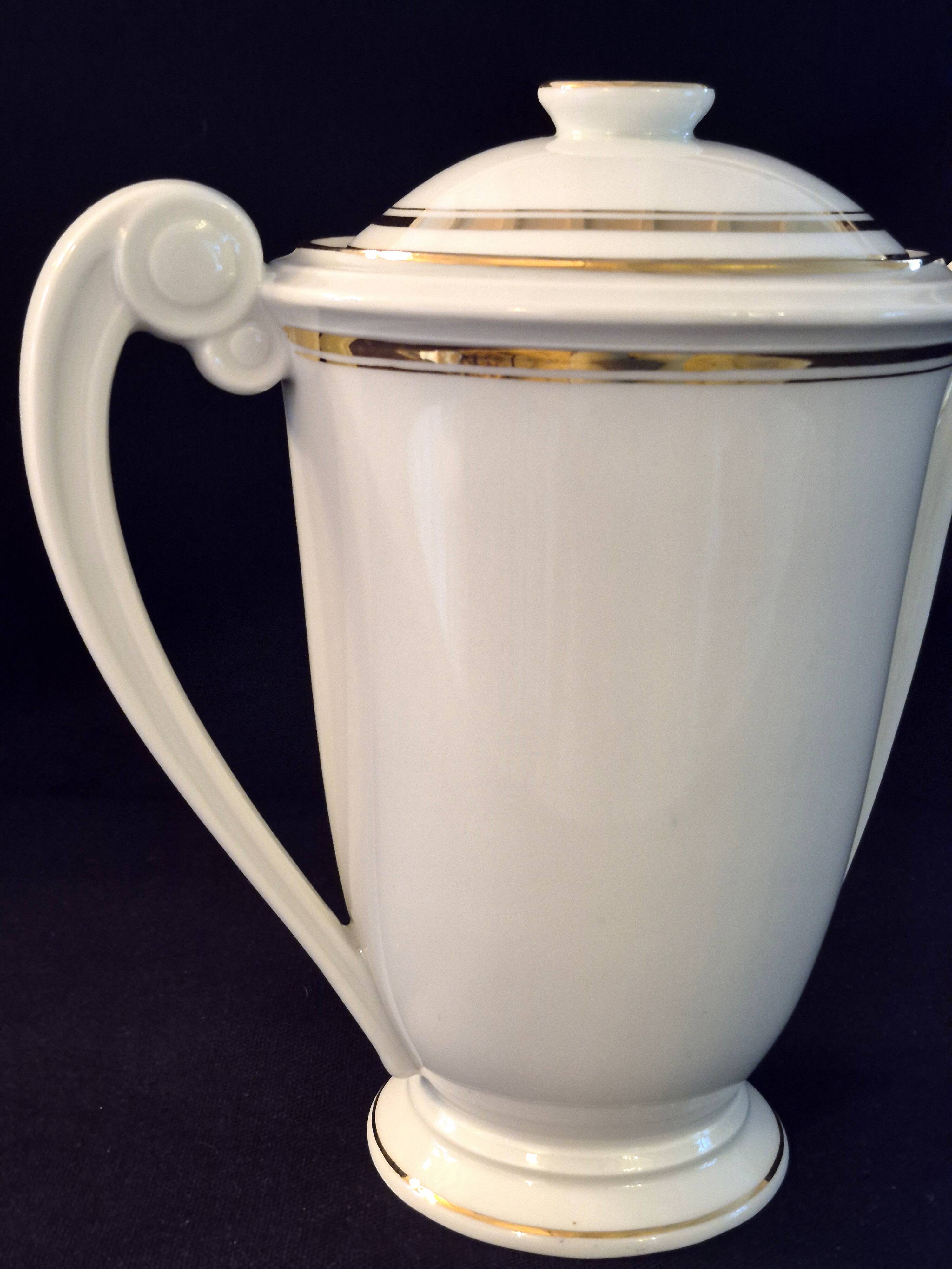 Teapot coffee pot jug Limoges Charles Ahrenfeldt A480