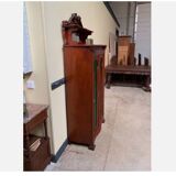 Antique Jugendstil display cabinet, vertical cabinet, Art Nouveau