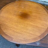 Table à manger de ferme ronde extensible en bois