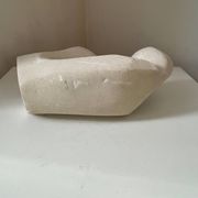 Vintage abstract plaster sculpture of a couple and child