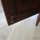 Louis XVI-style sideboard - 1 drawer - fluted legs - mahogany - solid wood