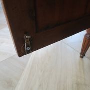 Louis XVI-style sideboard - 1 drawer - fluted legs - mahogany - solid wood