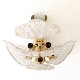 Brass & Murano Sconce, 1960s
