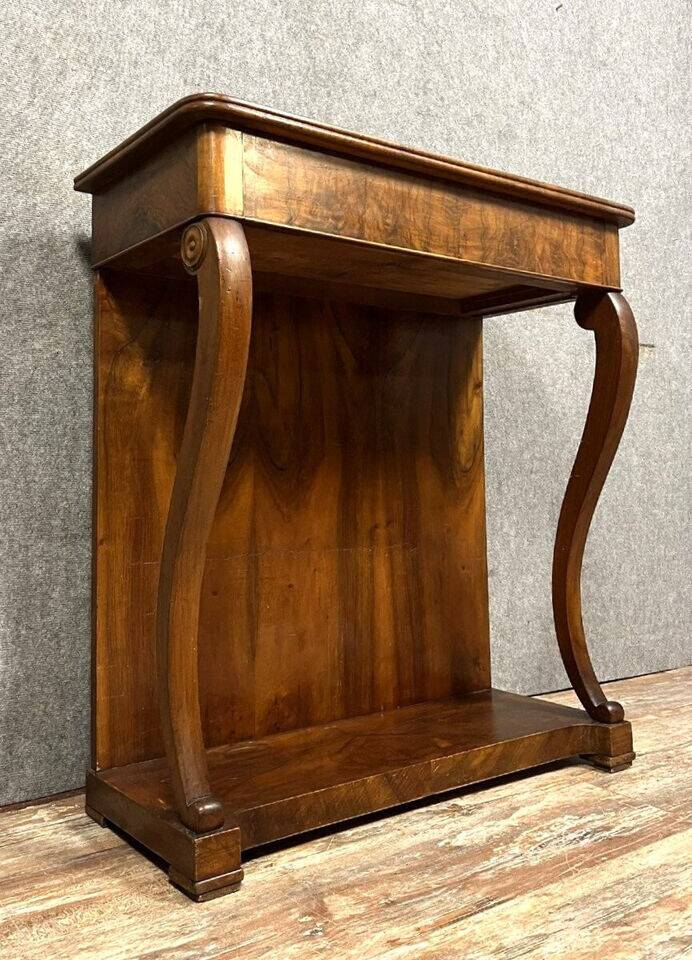 Louis Philippe / Restoration period console in walnut circa 1820