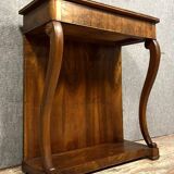 Louis Philippe / Restoration period console in walnut circa 1820