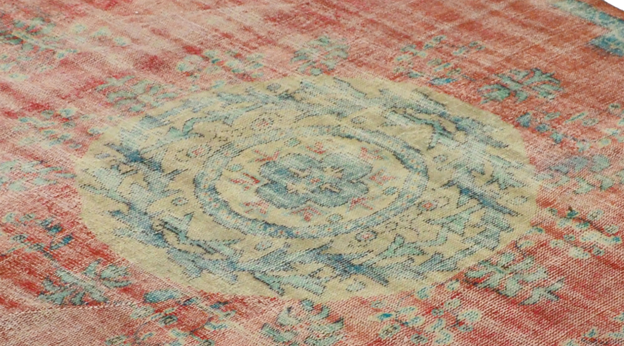 Anatolian handmade vintage rug 287 cm x 203 cm