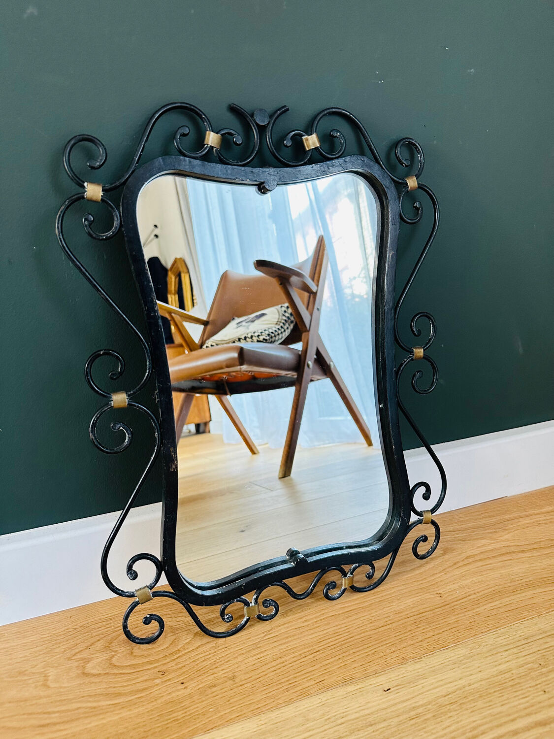 Miroir fer forgé