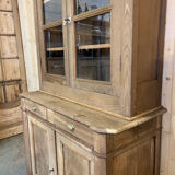 Two-part buffet in raw oak