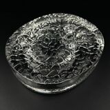 Vintage frosted glass ashtray by Kosta Boda, Sweden, 1970s.