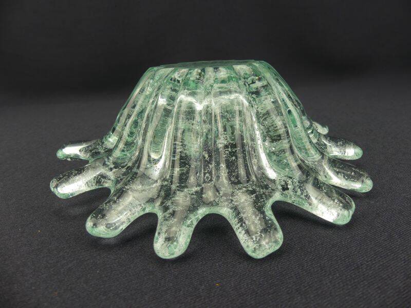 Coupe vide-poche en verre bullé