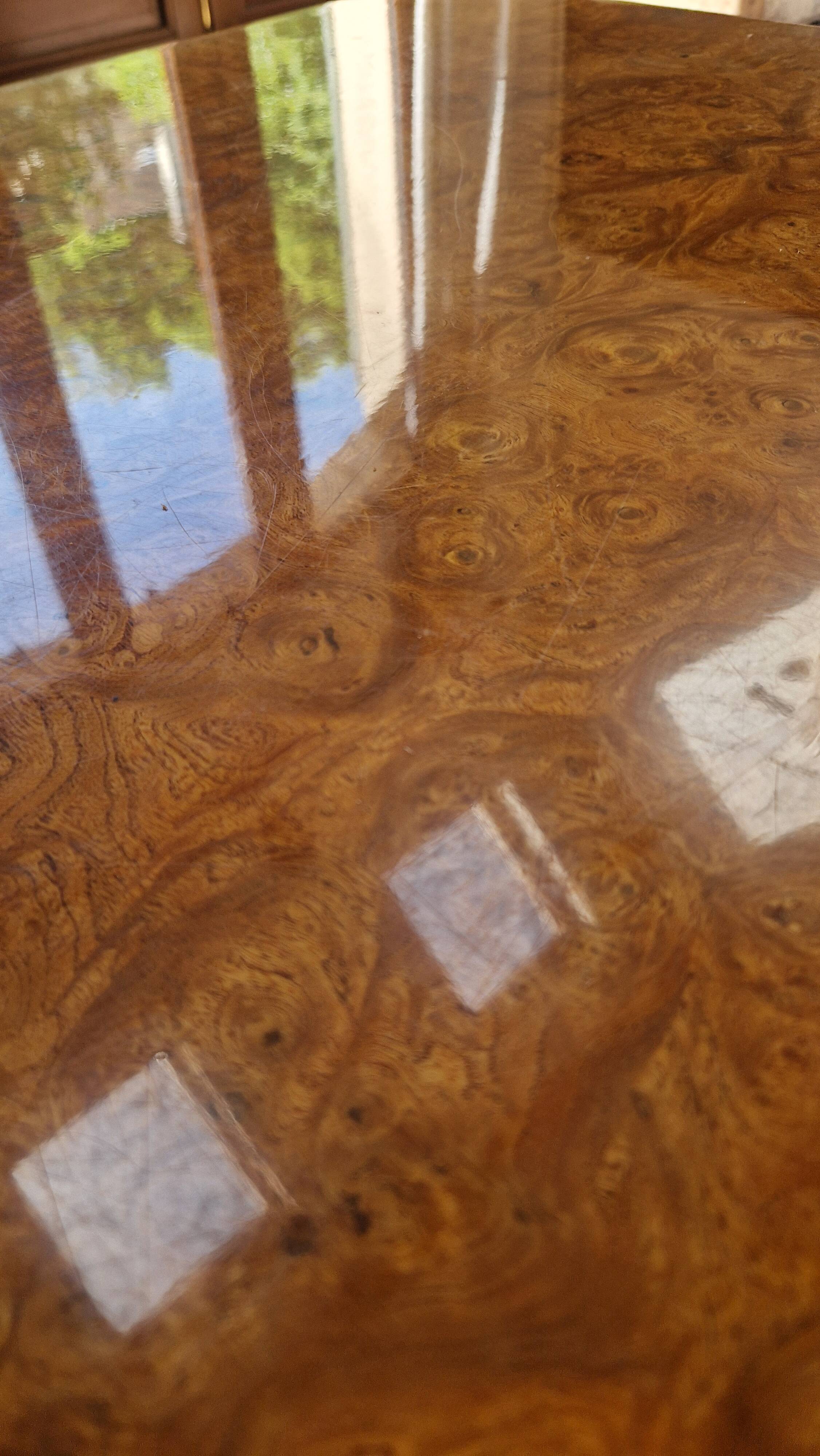 Elm burl coffee table, 1970