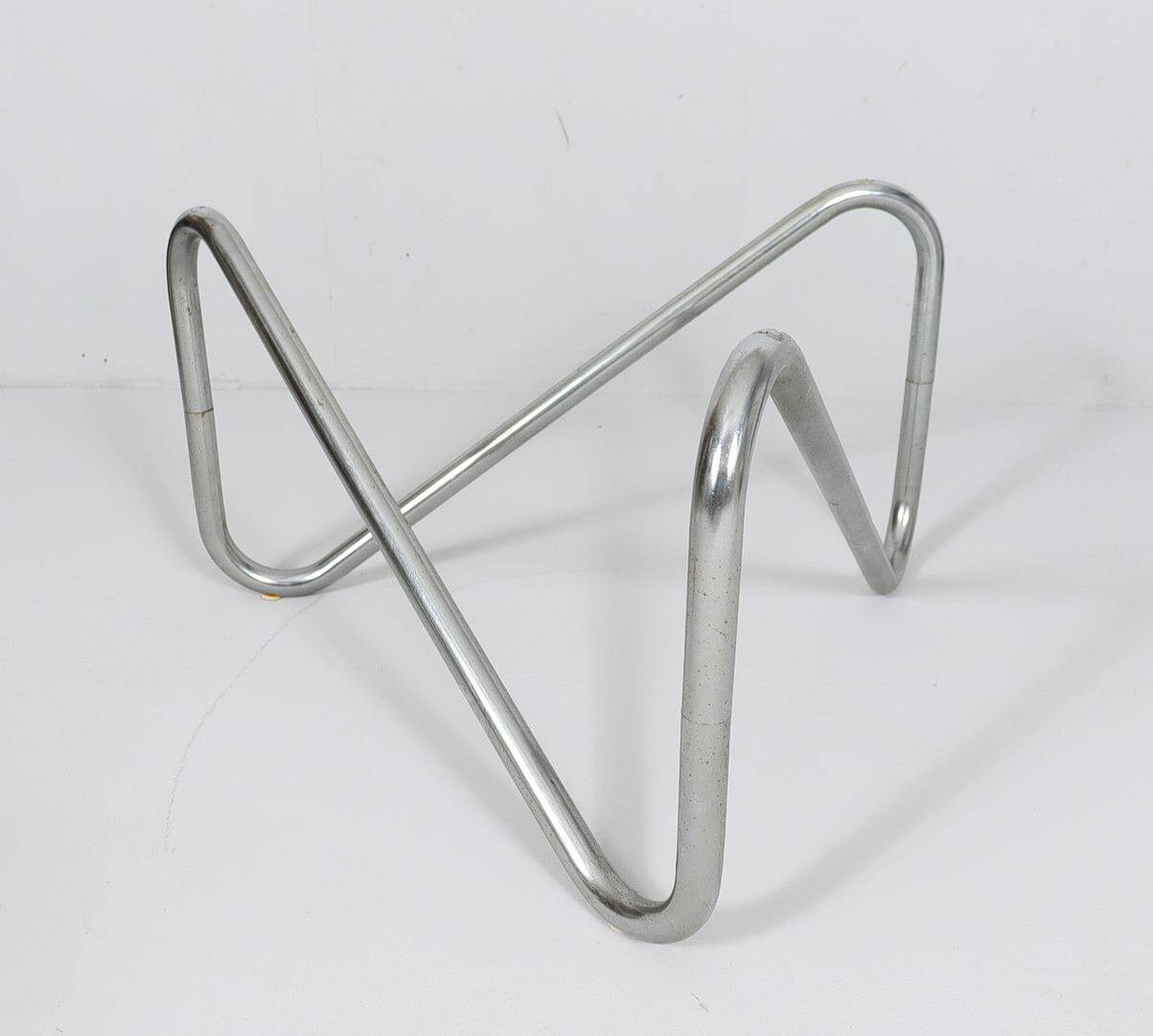 French tubular steel coffee table, 1970s.