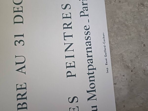 Affiche originale exposition Lars Bo, 1968