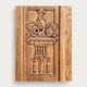 Armoire parisienne vitrée art déco bois brut 1930