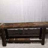Old vintage wooden workbench