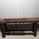 Old vintage wooden workbench