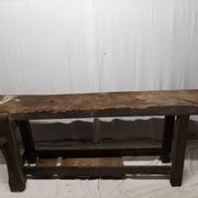 Old vintage wooden workbench
