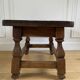 Vintage footrest - Vintage flower stand - Small low wooden stool