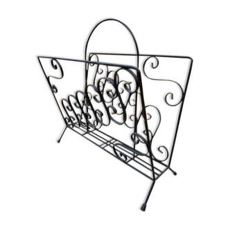 Vintage wrought iron newspapers holder