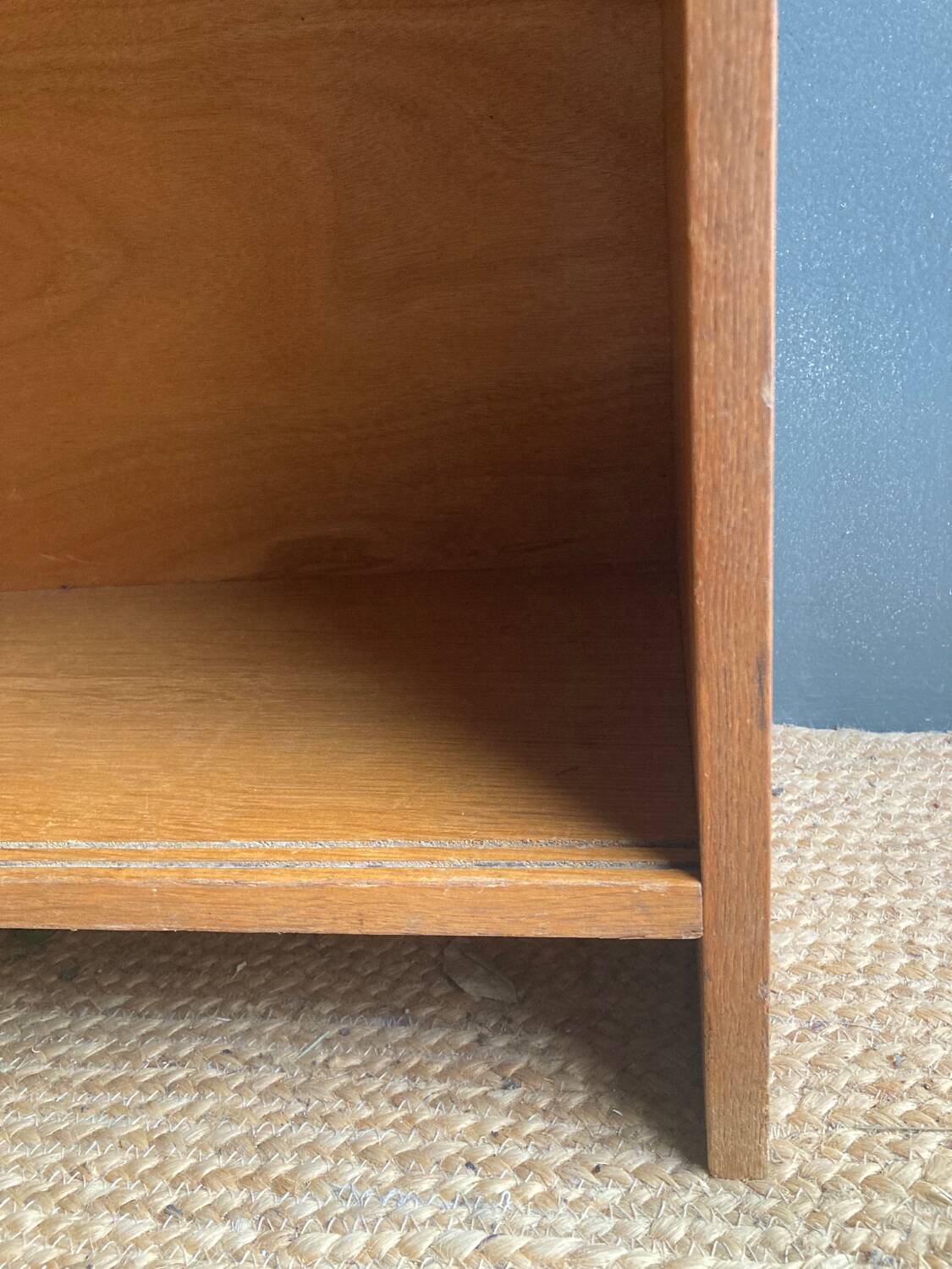 Scandinavian honey glazed bookcase