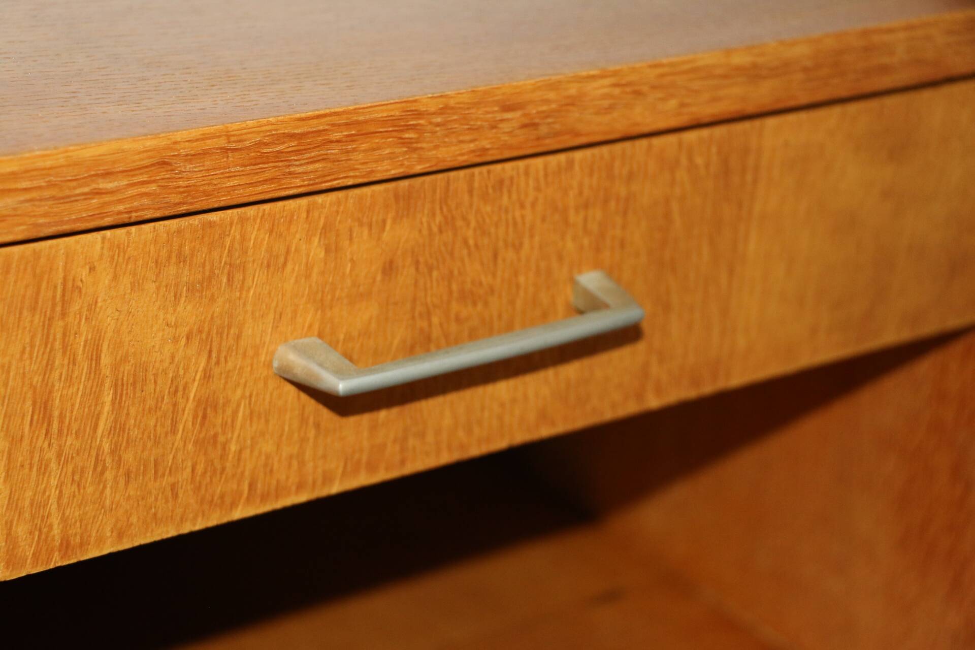Oak bedside table with drawer, 1960