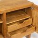 Two-door buffet in solid elm from Maison Regain, c. 1970.