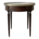 Empire round side table in wood and marble with brass gallery
