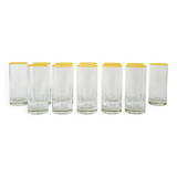 Set of highball glasses, Italian design, 1970s, manufactured in Italy