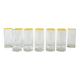 Set of highball glasses, Italian design, 1970s, manufactured in Italy