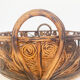Peacock rattan tray