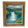 Lake and mountain landscape signed Godelier