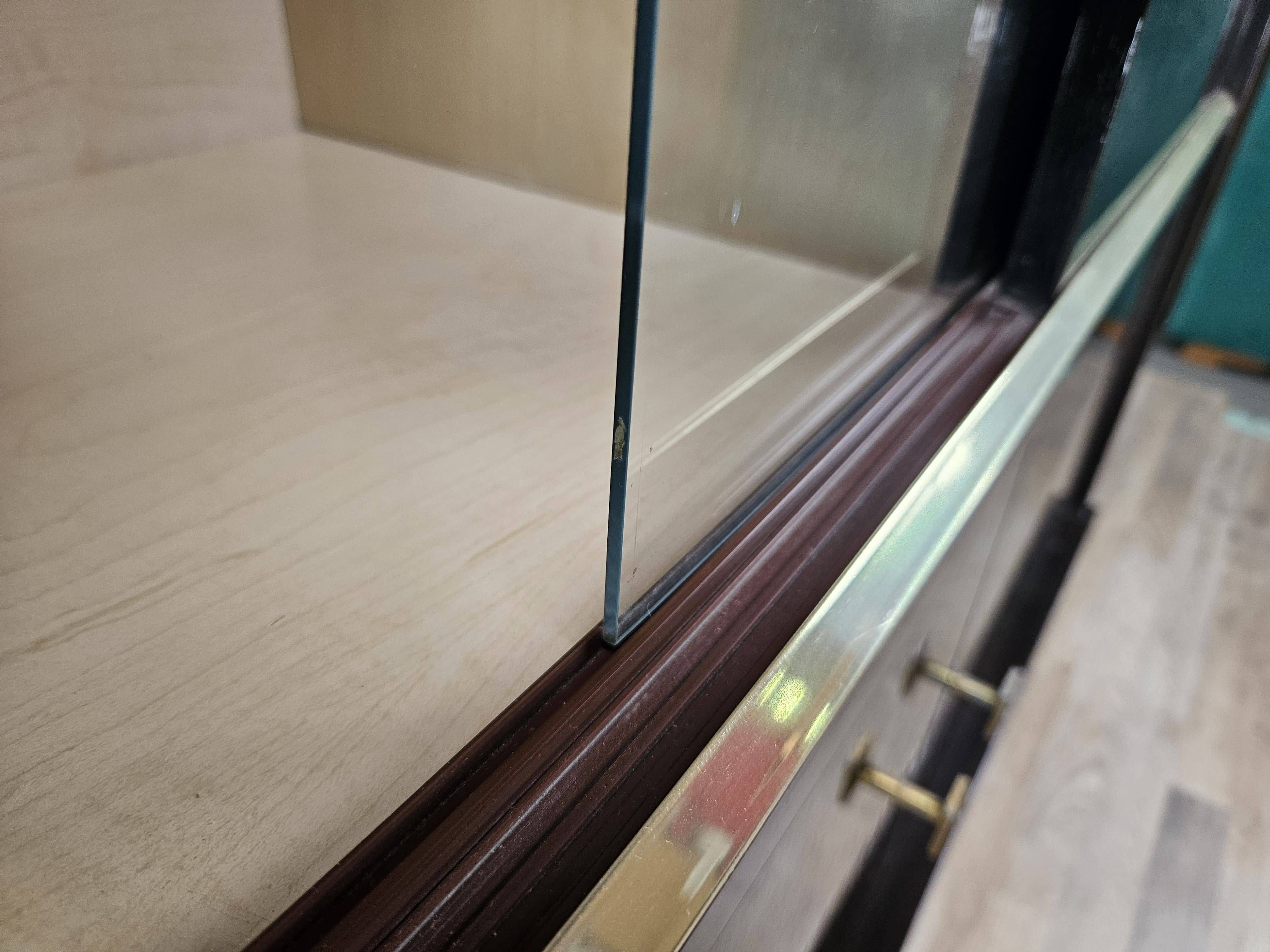 1950s rosewood display cabinet