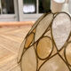 Beige mother-of-pearl "Petals" pendant