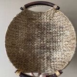 Large basket made of woven water hyacinth