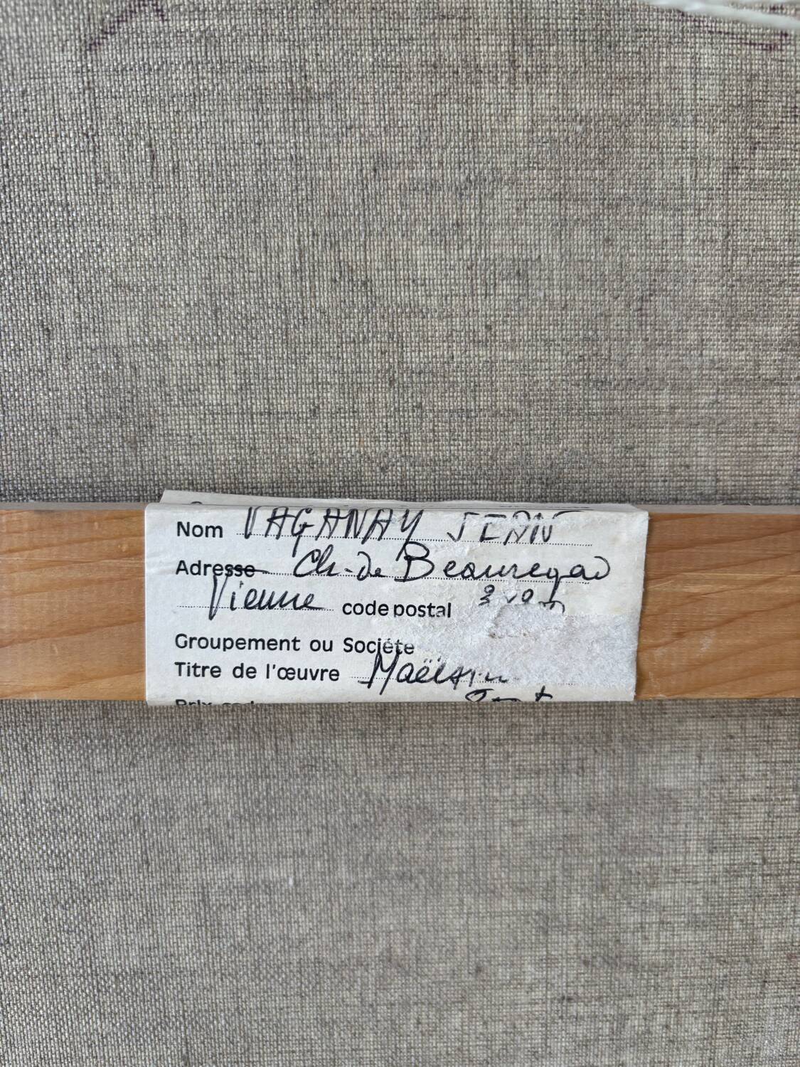 Abstract rose signed