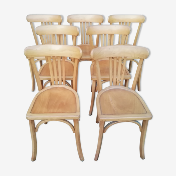 Lot of 7 bistro chairs year 50/60