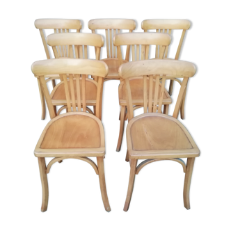 Lot of 7 bistro chairs year 50/60