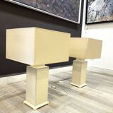 Pair of Wooden Living Room Table Lamps