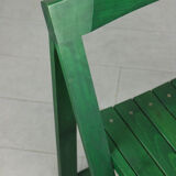 Vintage green folding chair